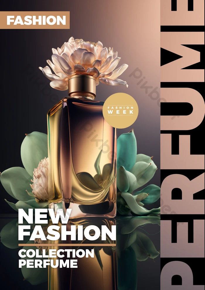 perfume fragrance floral women s products simple promotional poster 9074632 (1)